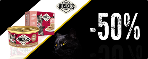 Fino al 50% di sconto su cibo umido e snack per gatti Voskes
